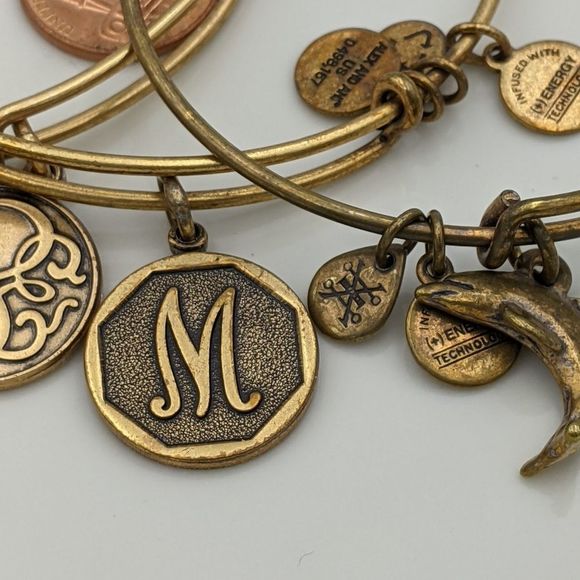 Alex and Ani Rafaleian Silver Set of 3 Bracelets - Picture 9 of 10